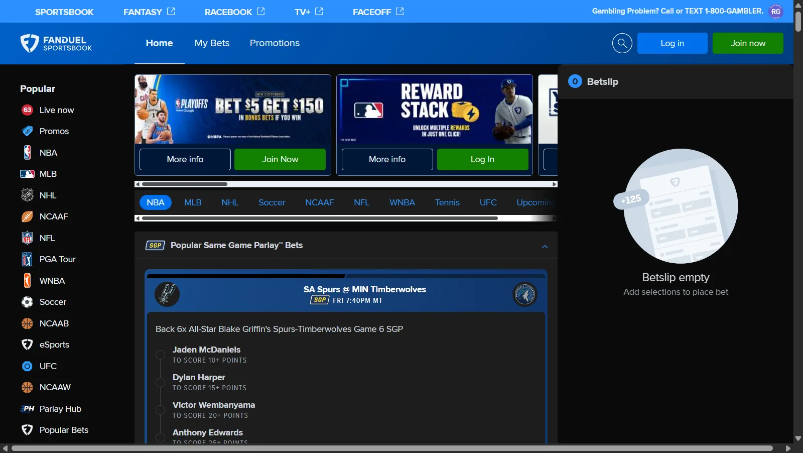 FanDuel sportsbook — prediction arb platform
