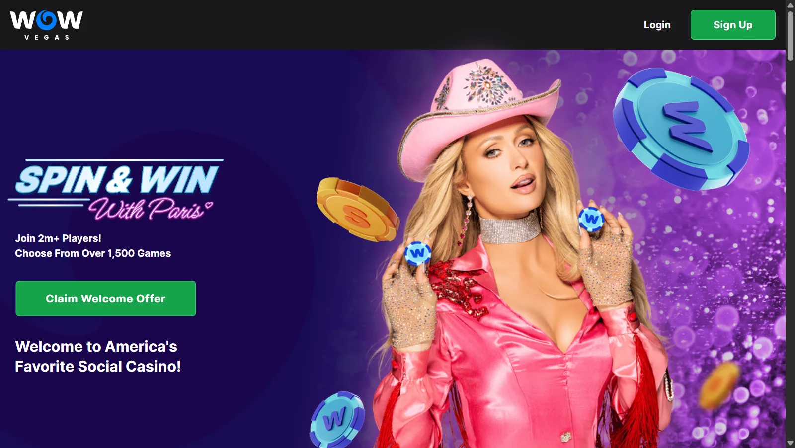 Wow Vegas — sweepstakes state restrictions example
