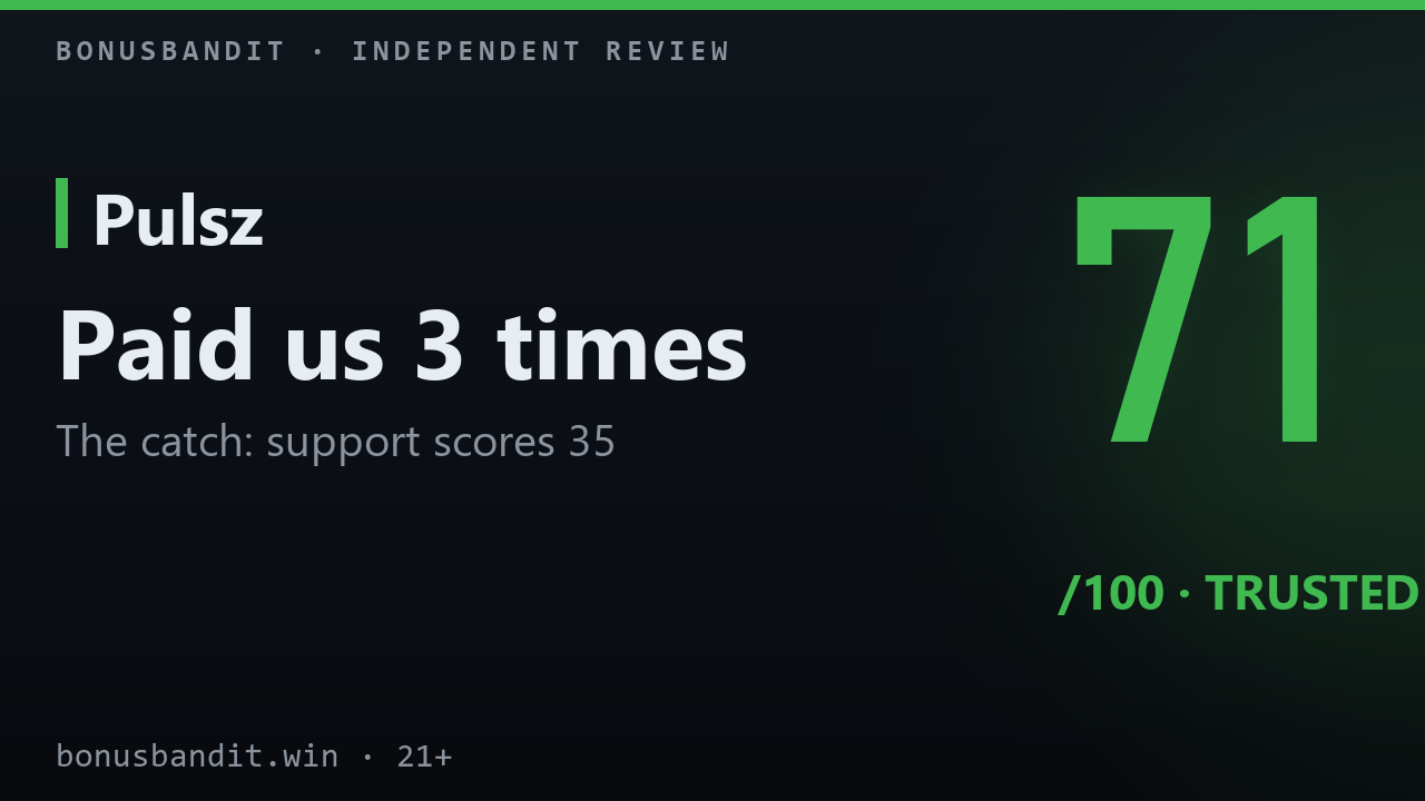 Pulsz Paid Us 3 Times. The Catch Is the Support