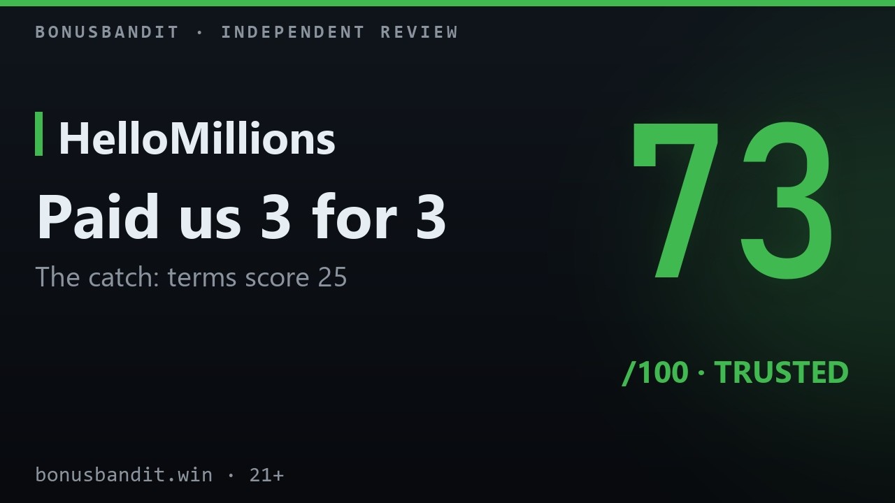 HelloMillions Paid Us 3 for 3. Here Is the Catch