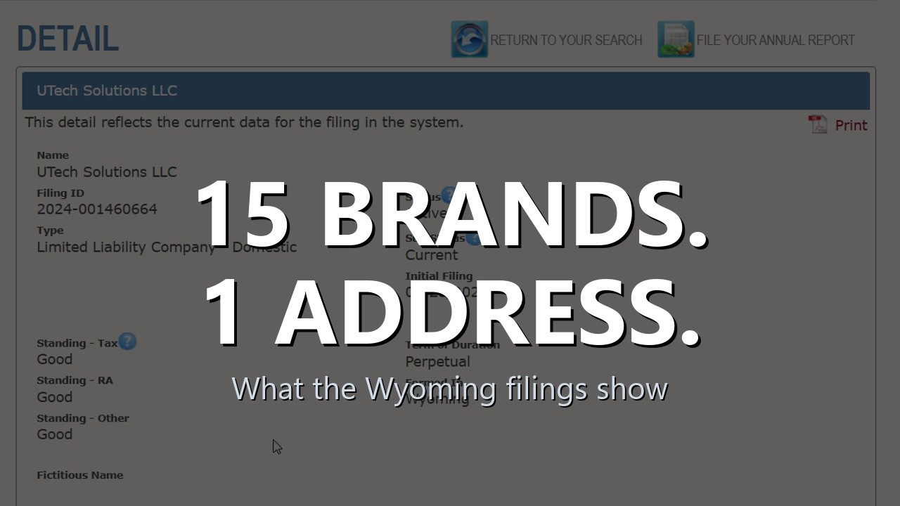 15 Sweeps Casinos, One Wyoming Address: What Filings Showvideo